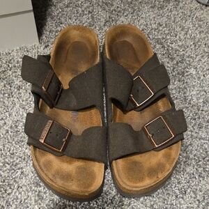 Arizona Birkenstock Sandals- Mocha Soft Suede